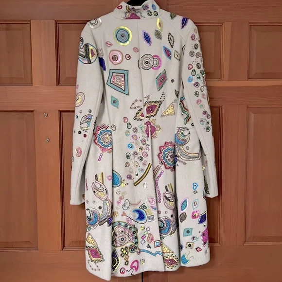 Etro Vintage Hand Beaded Multi Colored Coat - Picture 11 of 11